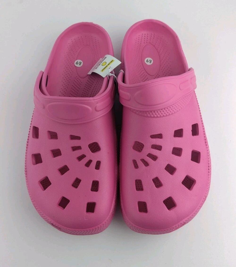 Kids Clogs sandal Toddler Girls Slip On Shoes Pink Size 8/9